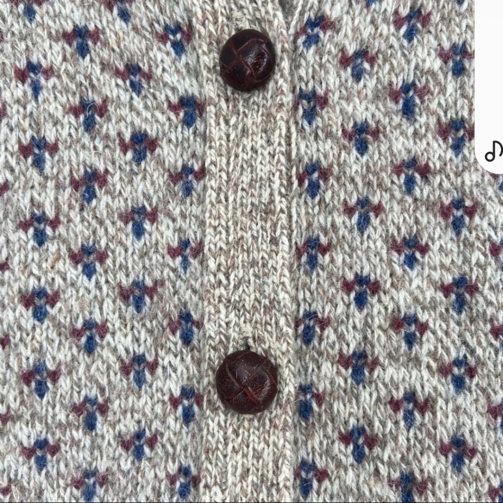 Woolrich Vintage Wool Blend Knitted Button Up Cardigan Sweater Made In USA Small - Picture 5 of 8